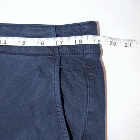 Paige | Carly Wide Leg Drawstring Detail Pants Vintage Navy Seascape | Size 33 - Picture 12 of 13